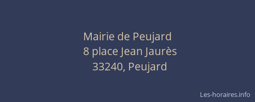Mairie de Peujard