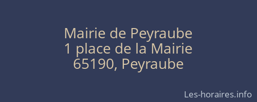 Mairie de Peyraube