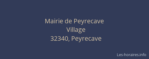 Mairie de Peyrecave