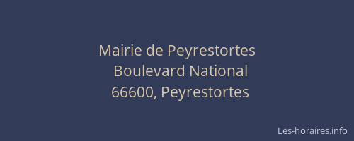 Mairie de Peyrestortes