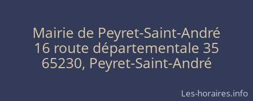 Mairie de Peyret-Saint-André
