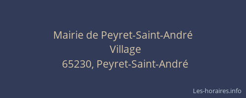 Mairie de Peyret-Saint-André