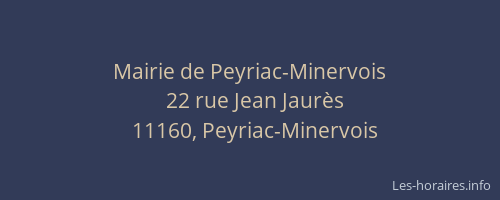Mairie de Peyriac-Minervois