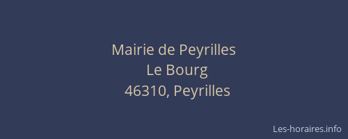Mairie de Peyrilles