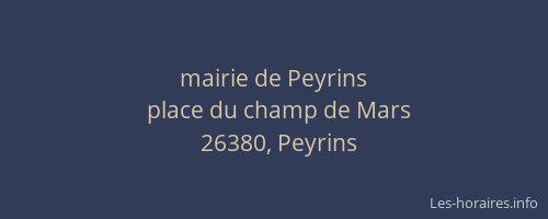mairie de Peyrins