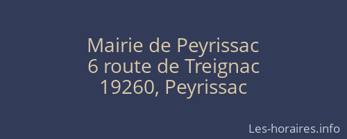 Mairie de Peyrissac