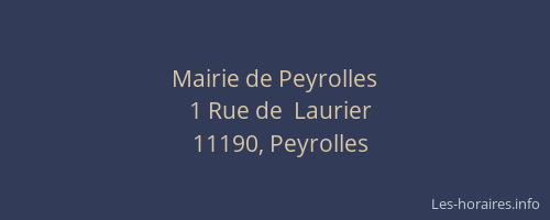 Mairie de Peyrolles