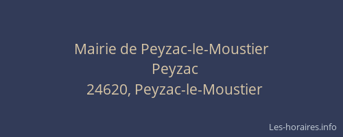 Mairie de Peyzac-le-Moustier