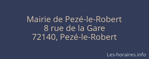 Mairie de Pezé-le-Robert