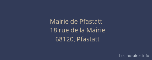 Mairie de Pfastatt