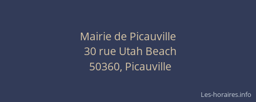 Mairie de Picauville