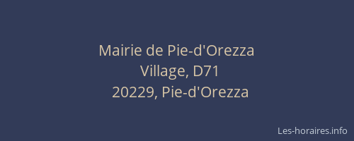 Mairie de Pie-d'Orezza