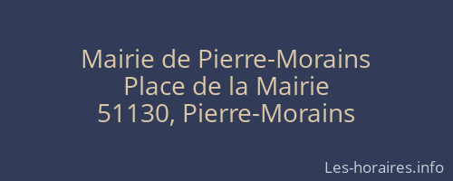 Mairie de Pierre-Morains