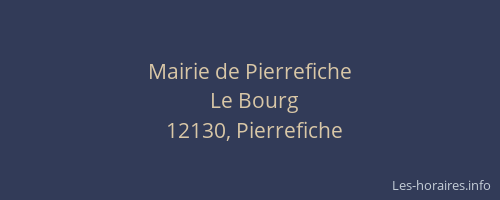 Mairie de Pierrefiche