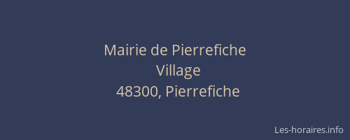 Mairie de Pierrefiche