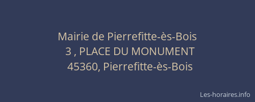 Mairie de Pierrefitte-&egrave;s-Bois
