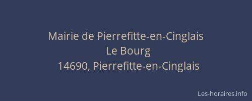Mairie de Pierrefitte-en-Cinglais