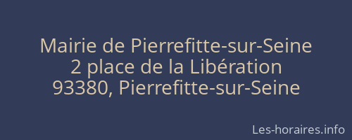 Mairie de Pierrefitte-sur-Seine