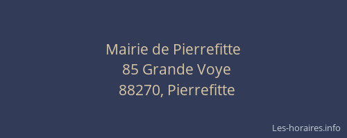 Mairie de Pierrefitte
