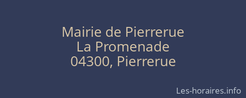 Mairie de Pierrerue