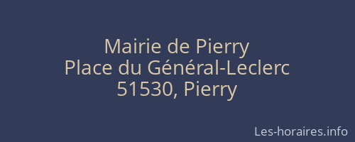 Mairie de Pierry