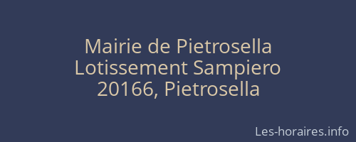 Mairie de Pietrosella
