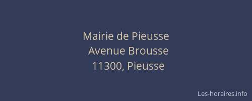 Mairie de Pieusse