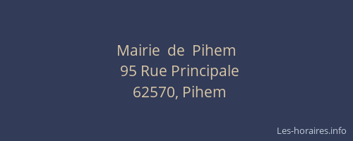 Mairie  de  Pihem