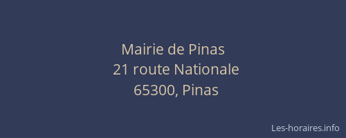 Mairie de Pinas