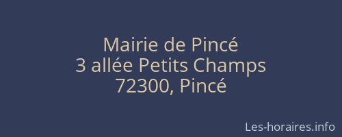 Mairie de Pincé