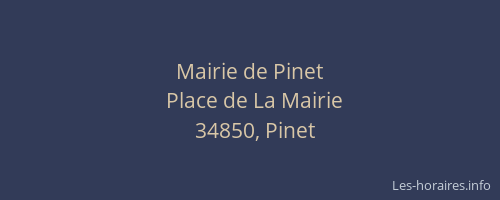 Mairie de Pinet