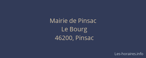 Mairie de Pinsac
