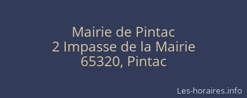 Mairie de Pintac