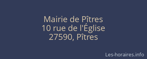 Mairie de Pîtres