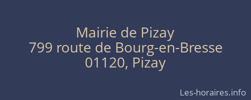 Mairie de Pizay