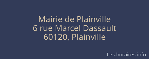 Mairie de Plainville