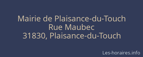 Mairie de Plaisance-du-Touch