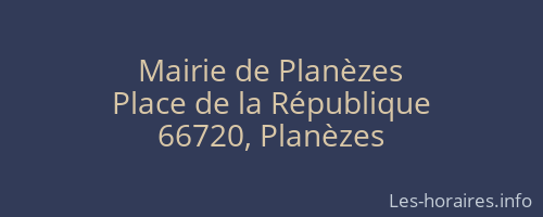 Mairie de Planèzes