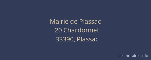 Mairie de Plassac