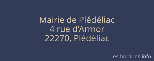Mairie de Plédéliac