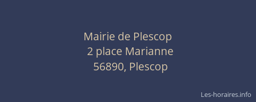 Mairie de Plescop