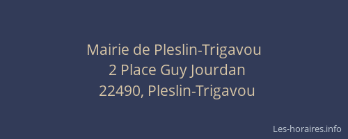 Mairie de Pleslin-Trigavou