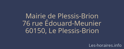 Mairie de Plessis-Brion
