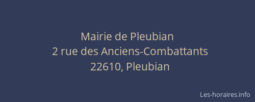 Mairie de Pleubian