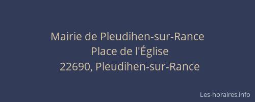 Mairie de Pleudihen-sur-Rance