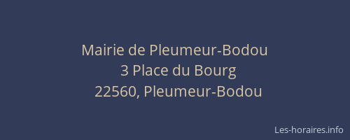 Mairie de Pleumeur-Bodou