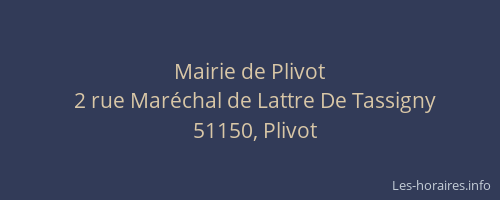 Mairie de Plivot