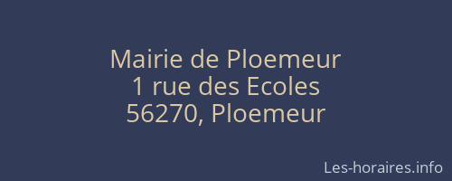 Mairie de Ploemeur