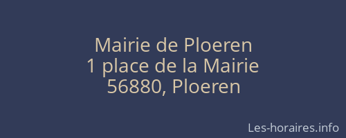 Mairie de Ploeren
