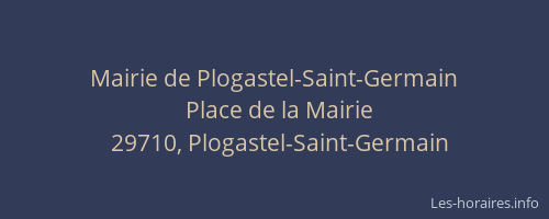Mairie de Plogastel-Saint-Germain